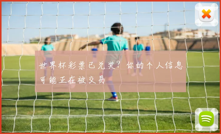 世界杯彩票已兑奖?你的个人信息可能正在被交易