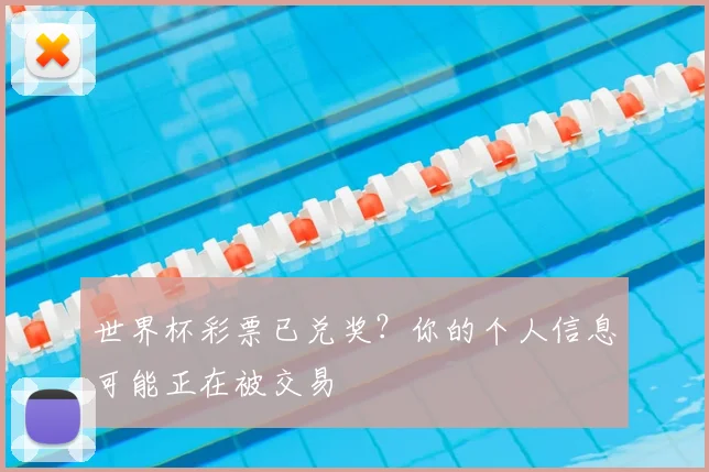 世界杯彩票已兑奖？你的个人信息可能正在被交易