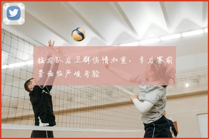 猛龙队后卫群伤情加重,季后赛前景面临严峻考验