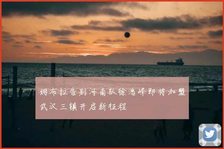 姆布拉告别河南队徐浩峰即将加盟武汉三镇开启新征程