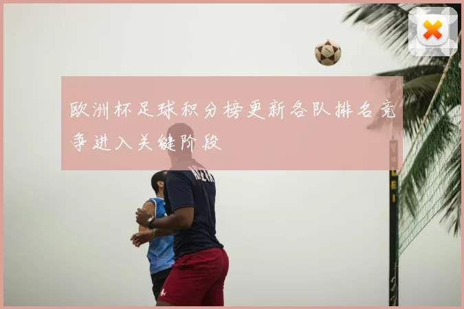 欧洲杯足球积分榜更新各队排名竞争进入关键阶段